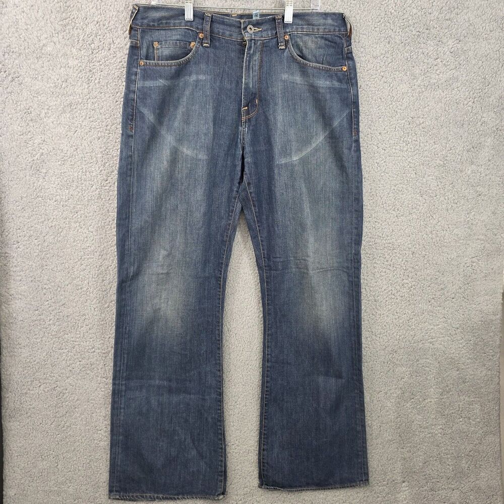 Guess Jeans Cliff Boot Cut Men's 34x32 Medium Wash Blue Denim 100% Cotton